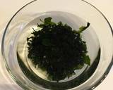 菜の花とわかめの春合わせ☆マクロビおかず作り方1写真