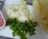 じわ旨☆キャベツと挽き肉の重ね蒸し作り方1写真