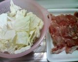 豚肉とキャベツの中華風炒め(ﾟノзヽﾟ)作り方1写真