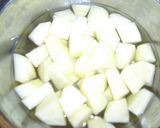 りんごとさつま芋煮作り方1写真