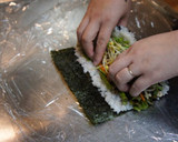 お肉で！恵方巻・太巻・巻き寿司を作ろう♪作り方6写真