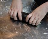 お肉で！恵方巻・太巻・巻き寿司を作ろう♪作り方8写真