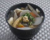 優しい味♡麺つゆで簡単基本のけんちん汁作り方6写真