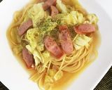 ウィンナーとキャベツコンソメスープパスタ作り方7写真