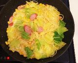 キャベツとウインナーの豆乳スープパスタ♡作り方8写真