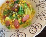 キャベツとウインナーの豆乳スープパスタ♡作り方9写真