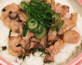 ブーブー(❛∞❛)ネギ塩豚丼ぶり作り方4写真