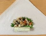 鶏そぼろ春巻き作り方4写真