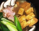 プチッと鍋で生姜たっぷりのみぞれ鍋作り方3写真