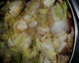 白菜と豚肉すき焼き風丼作り方2写真