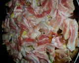 白菜と豚肉すき焼き風丼作り方3写真