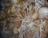 白菜と豚肉すき焼き風丼作り方4写真