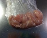 簡単♡鶏胸肉のやわらかめんつゆタレ焼き作り方2写真