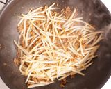 簡単時短deであと一品！肉味噌もやし作り方6写真