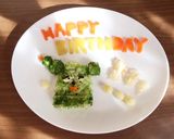 一歳 誕生日サボさんプレート作り方6写真