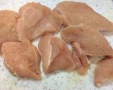 鶏ムネ肉のマスタードクリーム煮作り方1写真