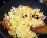 菜の花の春チャーハン♪マヨ玉でパラパラ！作り方4写真