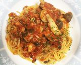 キノコとツナのトマトパスタ作り方9写真