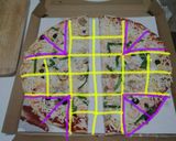 コストコ丸型ピザ、保存と小型化の切り方作り方13写真