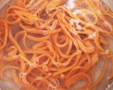 野菜練り込み釜玉うどん作り方2写真