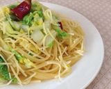 ダシダで簡単！白菜だけパスタ作り方8写真