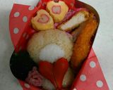 ラブリーくまちゃん⭐キャラ弁作り方2写真
