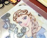 キャラチョコプレート／アナ雪エルサ作り方2写真
