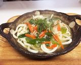 簡単ランチに♡野菜の生姜あんかけうどん作り方5写真