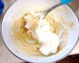 卵白消費にチョコミントマーブル胡桃ケーキ作り方10写真
