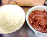 卵白消費にチョコミントマーブル胡桃ケーキ作り方19写真