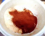 卵白消費にチョコミントマーブル胡桃ケーキ作り方18写真
