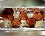 卵白消費にチョコミントマーブル胡桃ケーキ作り方20写真
