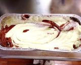 卵白消費にチョコミントマーブル胡桃ケーキ作り方26写真