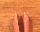 魚肉ソーセージで♡ハートの目玉焼き作り方2写真