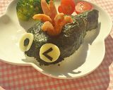 ♪くじらおにぎり♪作り方6写真