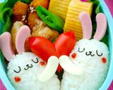 バレンタインキャラ弁！ハートのうさぎ作り方7写真