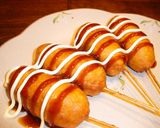 みんなでお好み焼き味のアメリカンドッグ作り方6写真