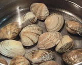 アサリと舞茸のホワイトスープ作り方1写真