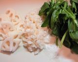 ささみ蓮根のピリ辛豆板醤作り方1写真