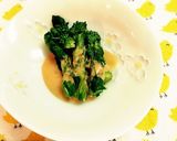 菜の花の豆乳ピリ辛だれ♪作り方4写真