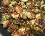 揚げない★鶏もも肉のカリッと！青のり焼き作り方5写真