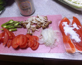 野菜たっぷり☆とろとろ鮭チーズ焼き作り方1写真