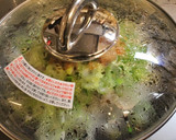 牡蠣・もやし・長ねぎのみそ味蒸し煮作り方4写真