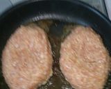 簡単！柔らか～ 鶏と豚肉のハンバーグ作り方5写真