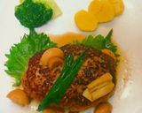 簡単！柔らか～ 鶏と豚肉のハンバーグ作り方8写真