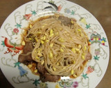 うま味だしで、牛肉ともやしのごま油炒め作り方3写真