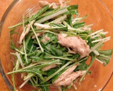 簡単☆ささみと水菜のマヨ胡麻和え作り方6写真