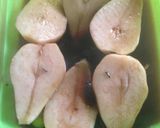 簡単！ルクエで洋梨の赤ワインコンポート作り方3写真