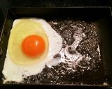 卵焼きフライパンで♡半熟目玉焼きトロ〜ン作り方3写真
