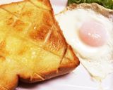 卵焼きフライパンで♡半熟目玉焼きトロ〜ン作り方6写真
